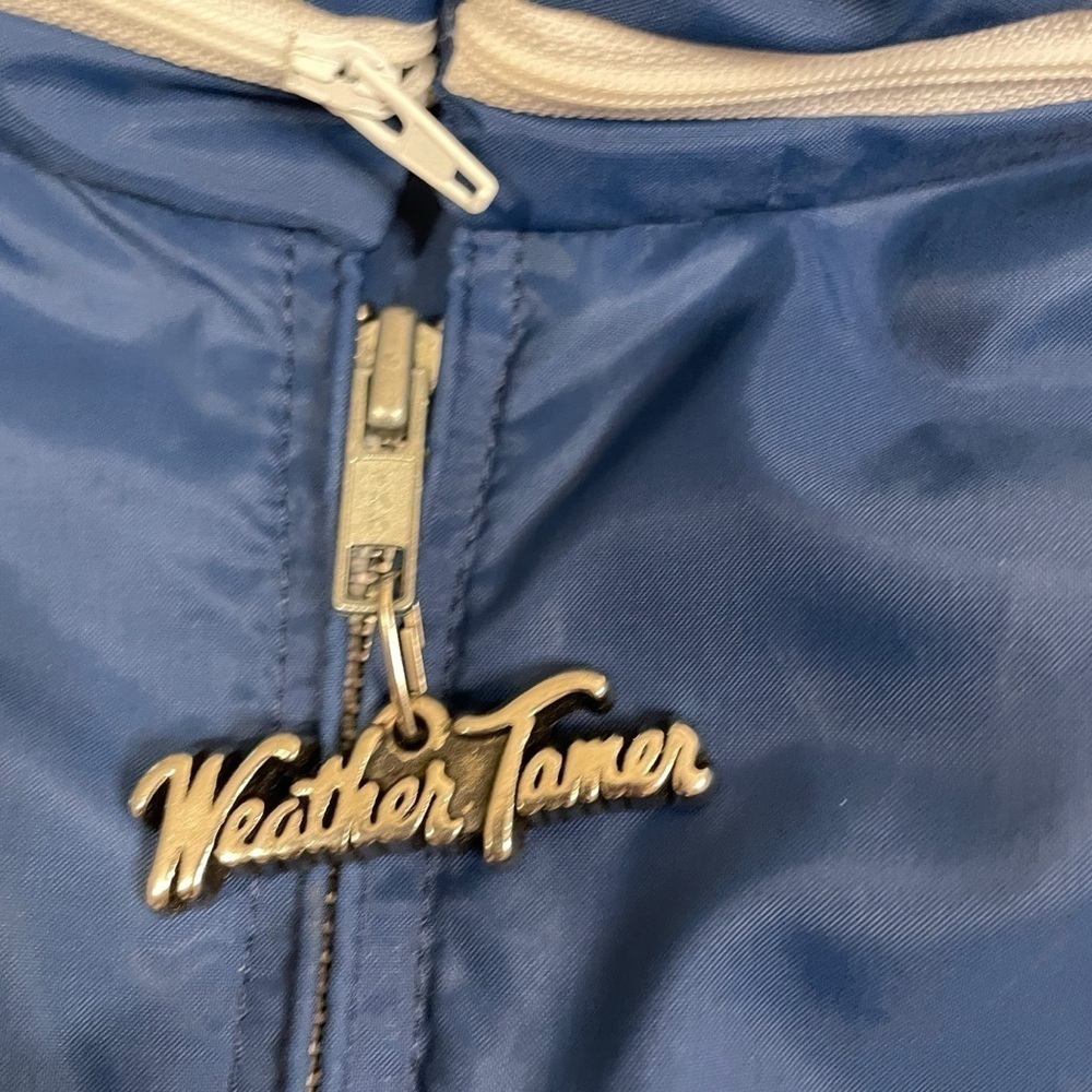 Vintage Weather Tamer Made in the USA 🇺🇸 Men’s Blue Rain Jacket Size 48/28W - Picture 4 of 10